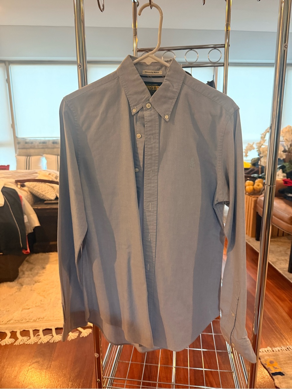 Rugby Ralph Lauren Light Blue Men's Button-Down Oxford Shirt